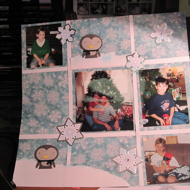 Christmas tic tac toe layout, Scraplift the person before you Challenge