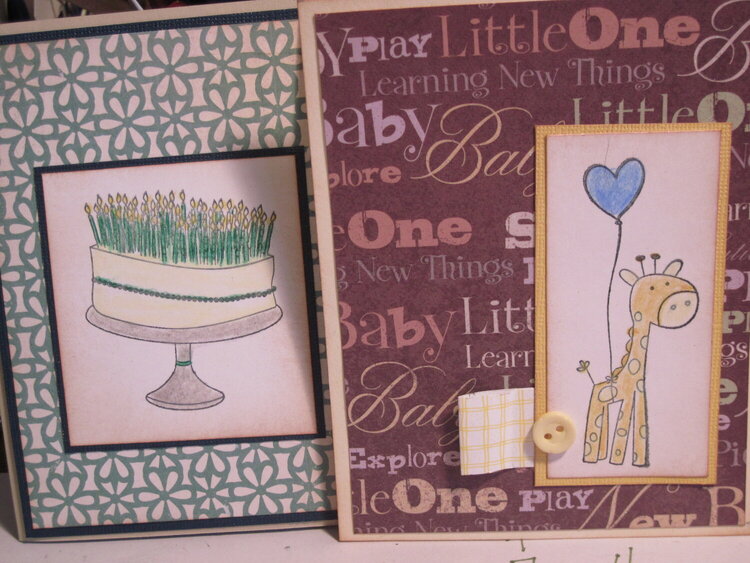 Birthday and baby card