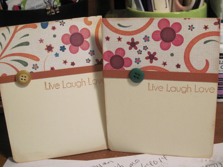 Live Love and laugh card