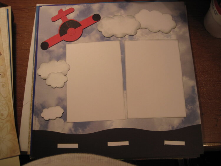 page 1 of planes and cars birthday layout