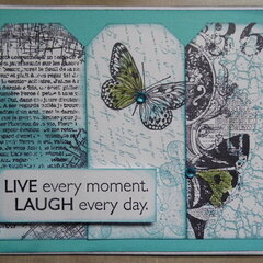 LIVE every moment...tag card