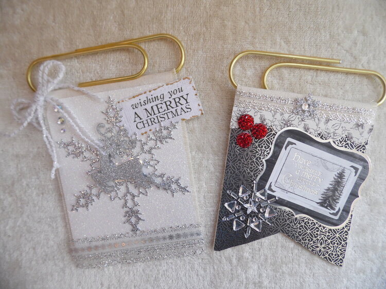 Jumbo Paper Clip Christmas Tags or Ornaments