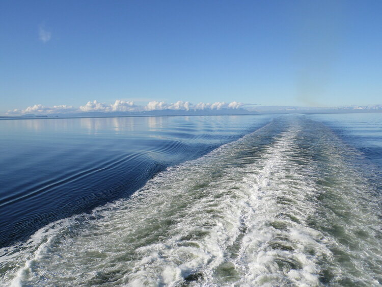 Leaving Glacier Bay