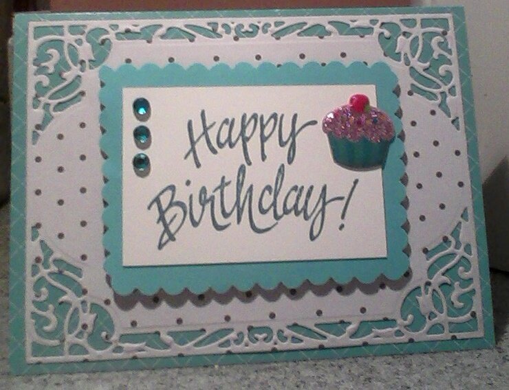 Aqua Jeweled Birthday