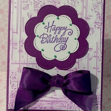 Birthday In  Purple