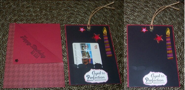 Candle B-day Gift Card Holder (inside)
