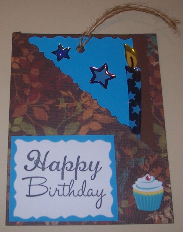 Cupcake B-day Gift Card Holder