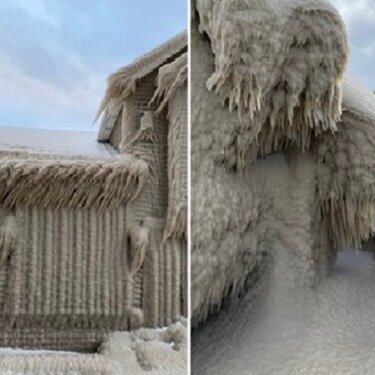 Frozen Homes Hoover Beach