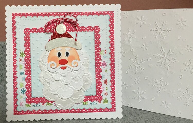 Card &amp; Embossed BG from Linda (52nd Avenue)