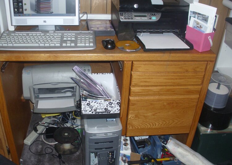 Before: Computer station