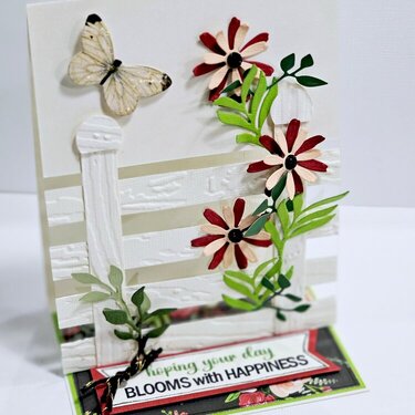 Blooming Easel Fence Card