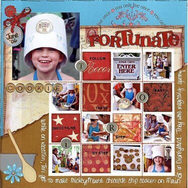 **Fortunate Cookie** Patterned Paper Challenge #13