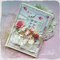 Shabby card with white cat