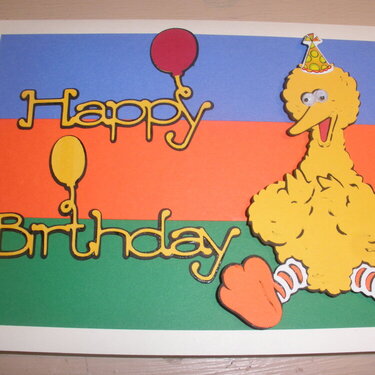 Big Bird Happy Birthday