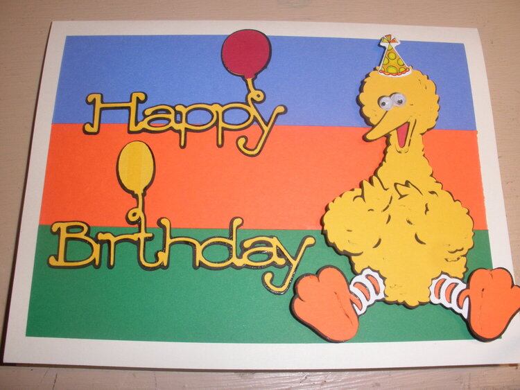 Big Bird Happy Birthday