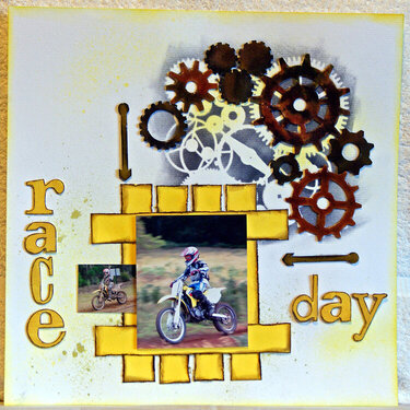 scrap the boys layout June 2013