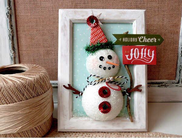 So Jolly Snowman Frame