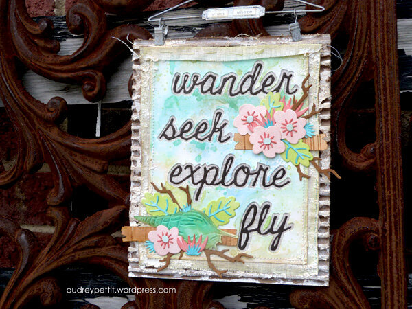 Wander, Seek, Explore, Fly Wall Hanging