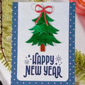 Happy New Year Tree Card 