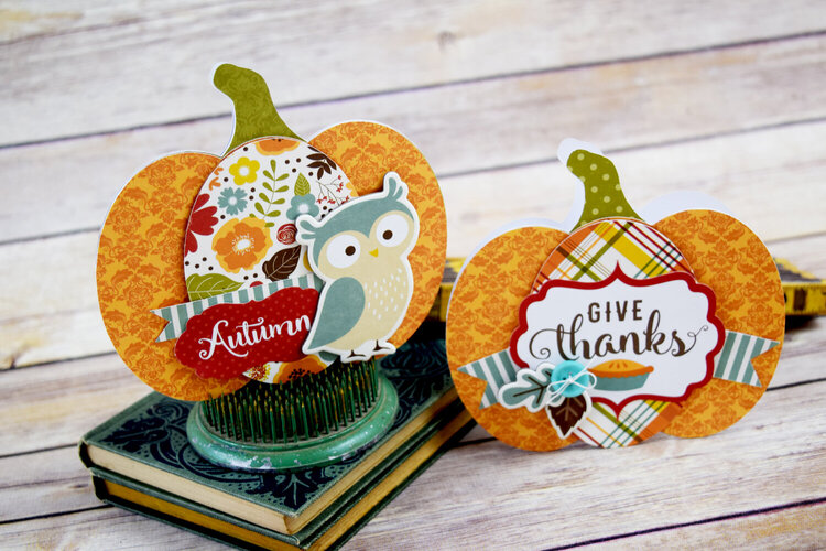 Pumpkin Shaped Cards