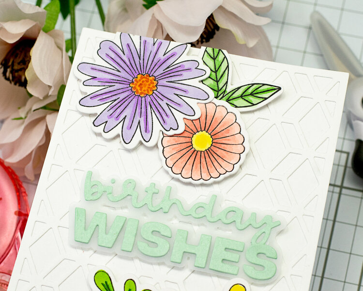 Floral Birthday Wishes Card 