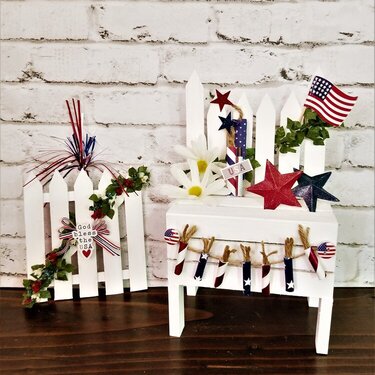 4th of July Bench and Gate