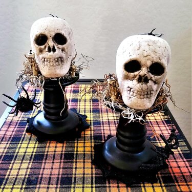 Eerie Halloween Skull Decorations