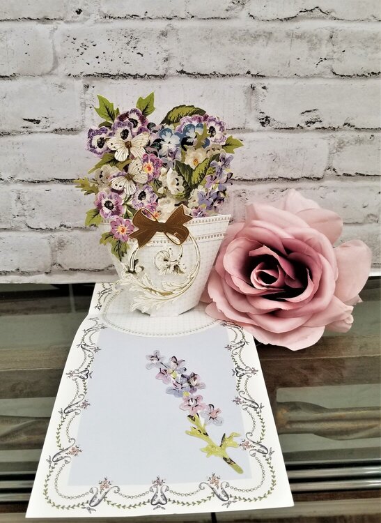 Flower Pot Pop-Up Sympathy Card