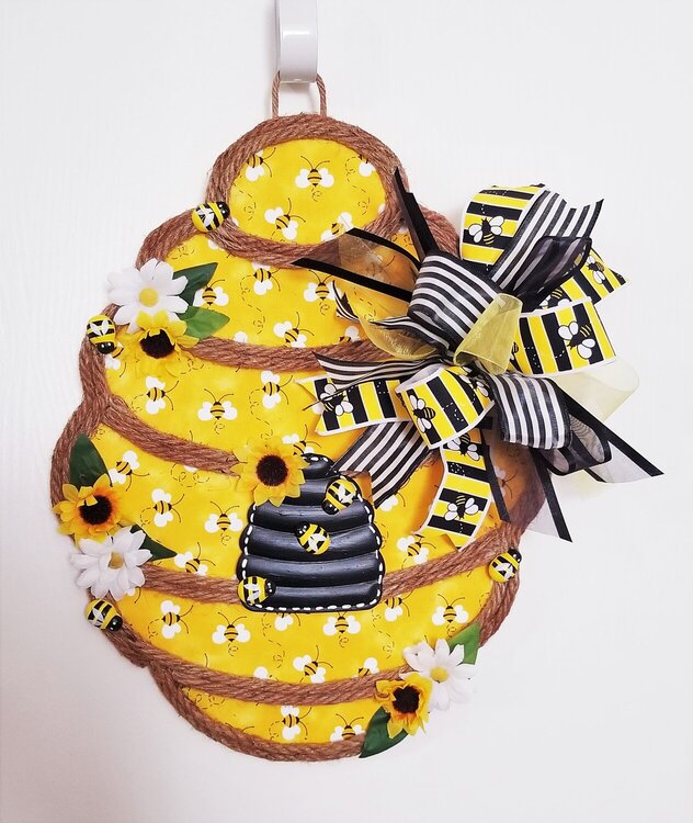 Can it BEE any cuter Bee Hive Door Hanger