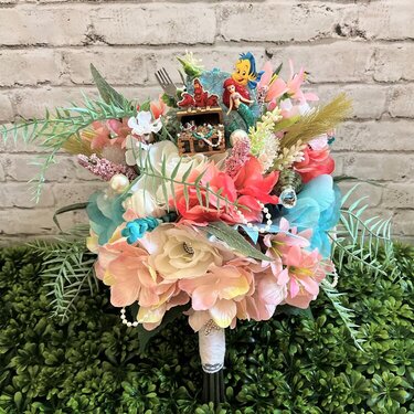 Under The Sea Little Mermaid Wedding Bouquet