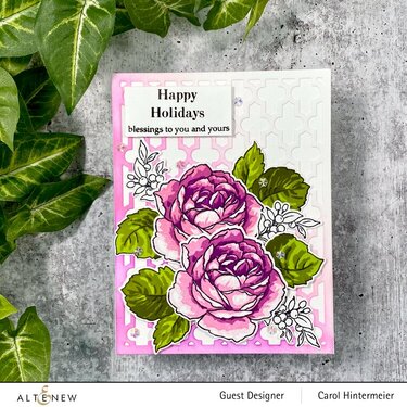 Altenew Shrub Rose Layering Stamp set