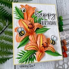 Honey Bee Busy Bees Clear Stamp Set Hbst-054