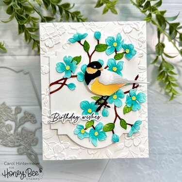 Birds & Blooms birthday card