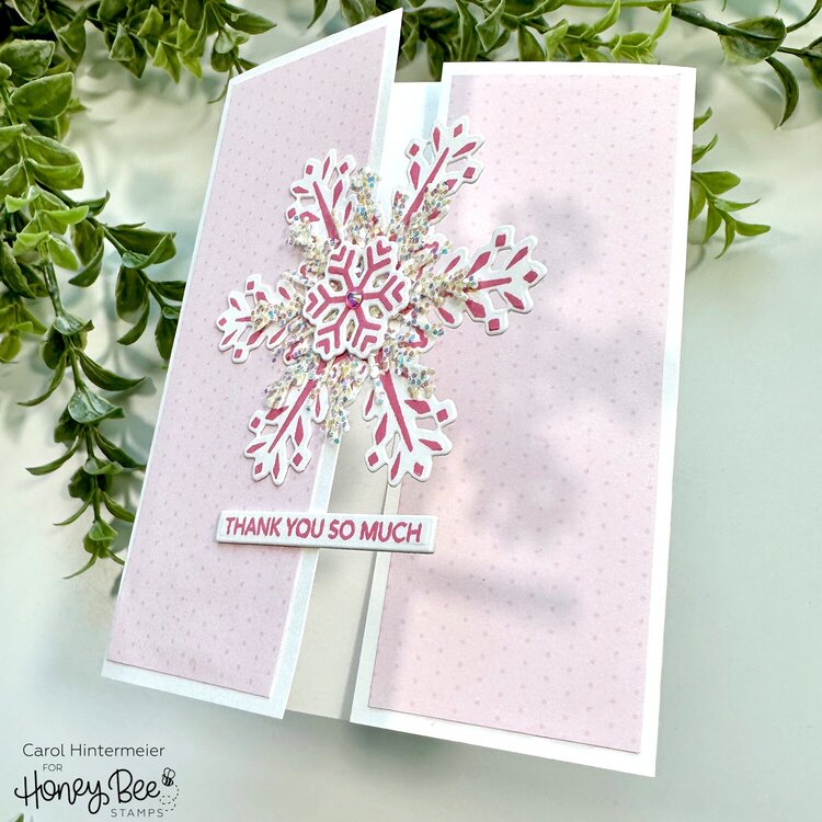 Snowflake Thank You Card
