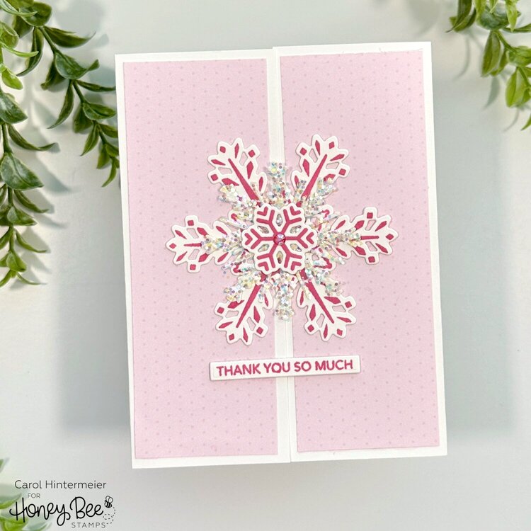 Snowflake Thank You Card