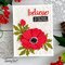 Christmas Card with Die Cut Felt Flowers