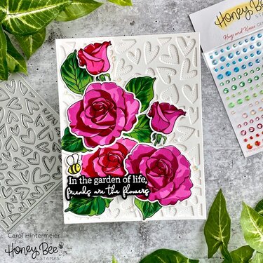 Antique Roses Birthday Card