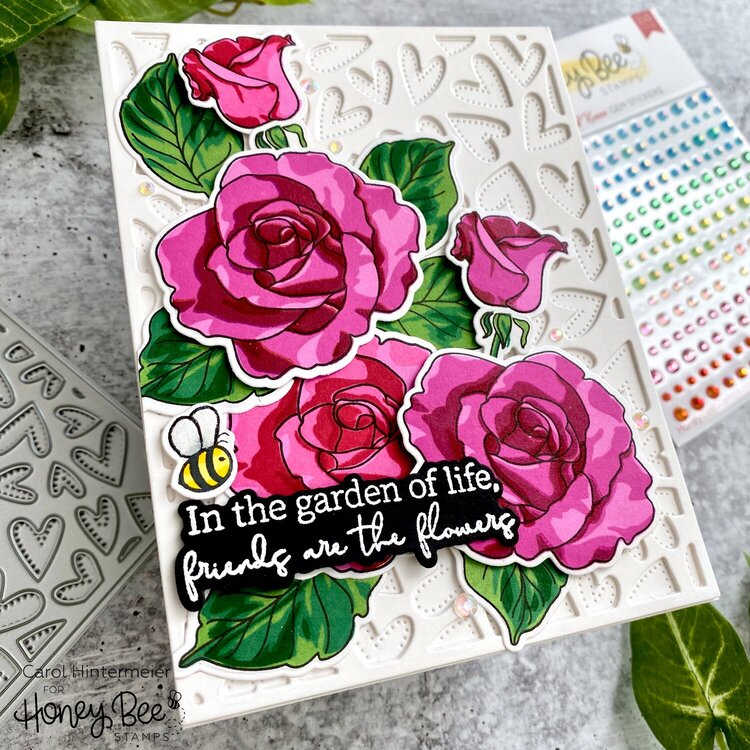 Antique Roses Birthday Card