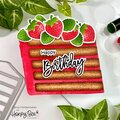Birthday Cake w/Strawberries on Top