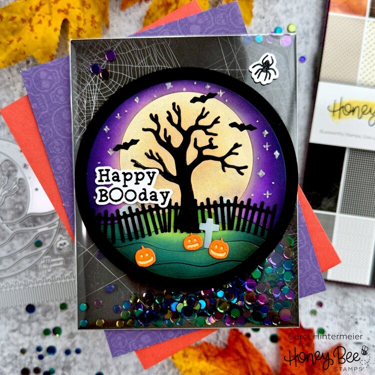 Happy Boo Day shaker card