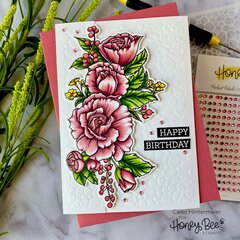 Partial die cutting Birthday card