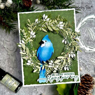 Blue Bird on a Wreath