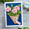 Paper Flower Bouquet Birthday Card