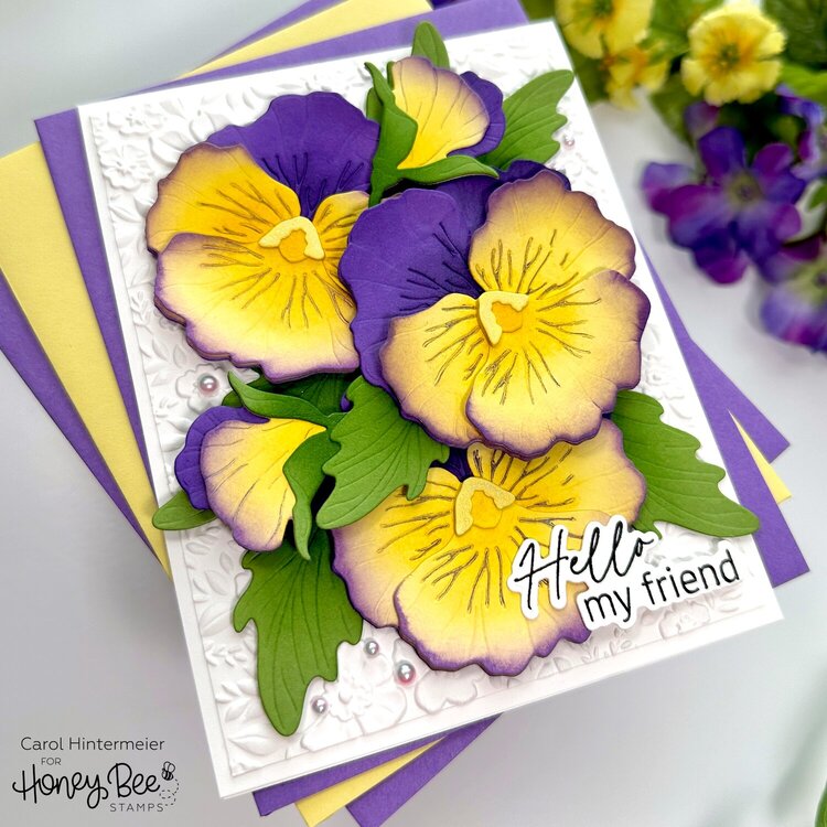 Lovely Layers: Pansy Card