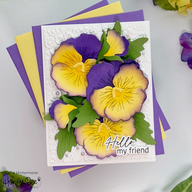 Lovely Layers: Pansy Card