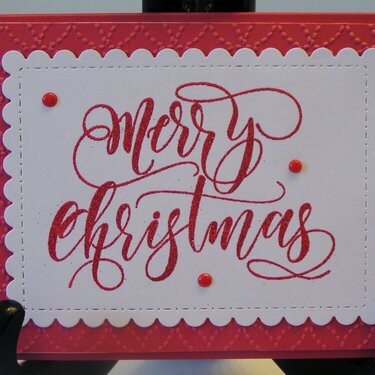 Glittery Embossed Card