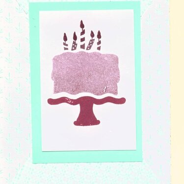 cake birthday card