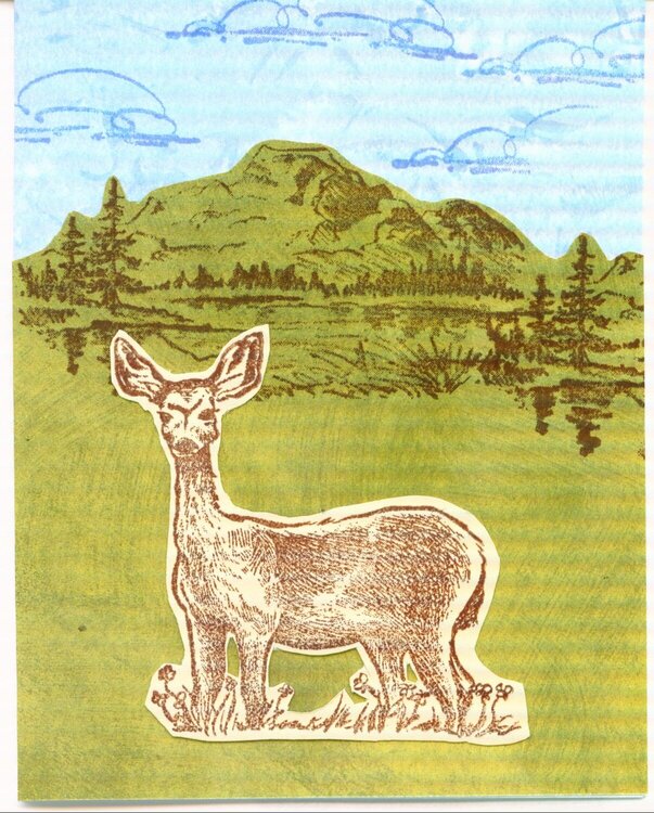 Deer card