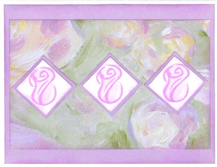 mini rose card