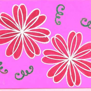 Embossed Flower Card